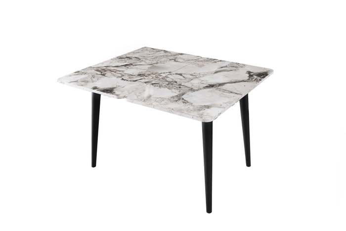 Hanah Home Dolunay - 1281 Mesa de comedor extensible mármol blanco Hanah Home Dolunay - 1281 Mesa de comedor extensible mármol blanco